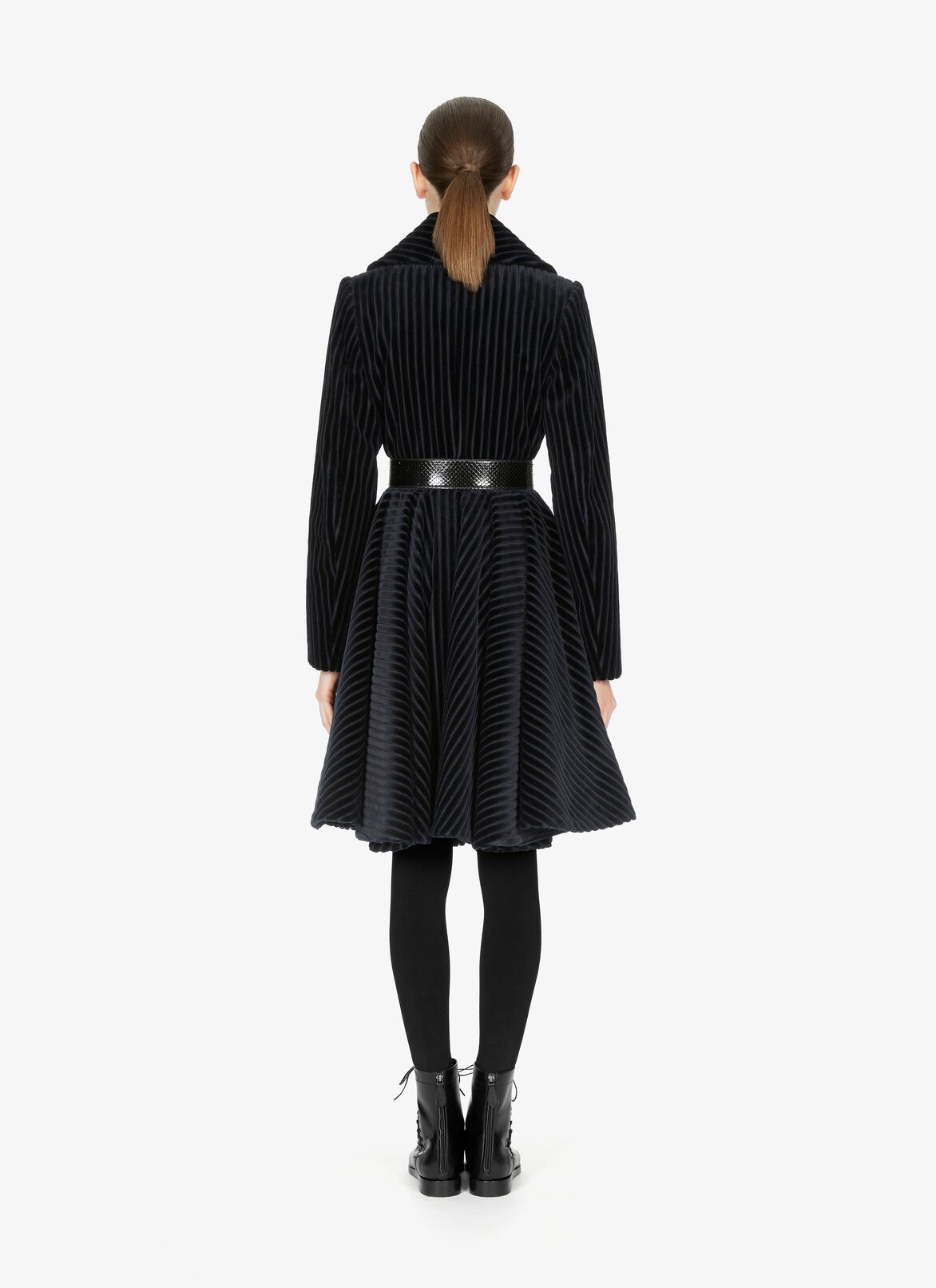 COAT VELOURS COTELE MAXI NIGHT ALAÏA NIGHT BLUE COAT VELOURS COTELE MAXI NIGHT